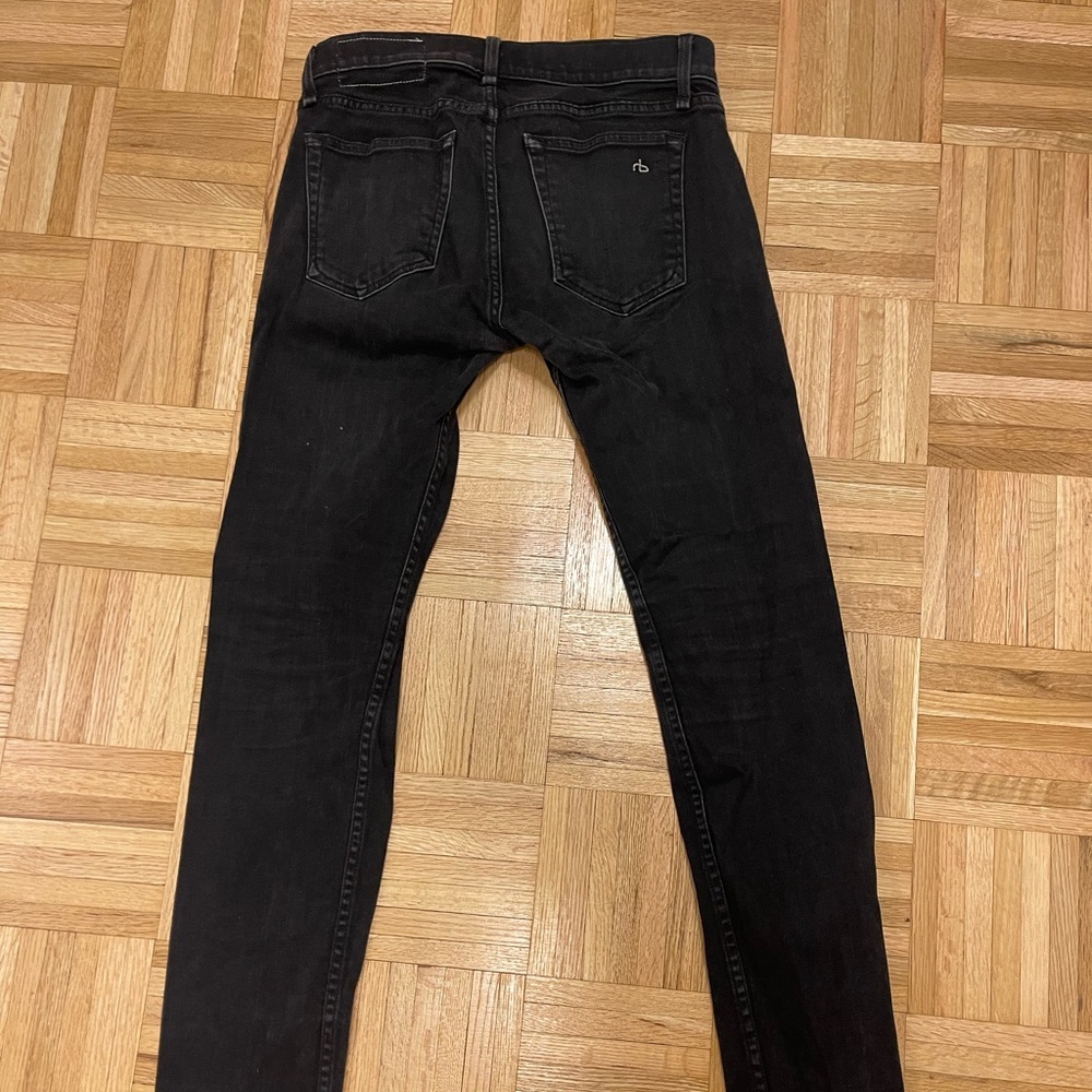 Black rag and bone skinny jeans
